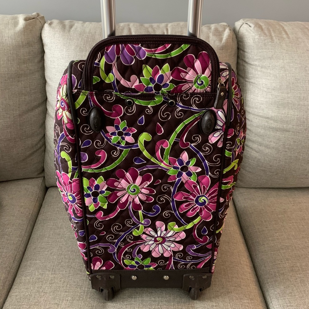 Vera Bradley small rolling duffel bag